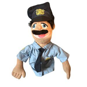 Melissa & Doug Police Officer Puppet Plush Toy With Hat & Uniform Ages 3+ 1987